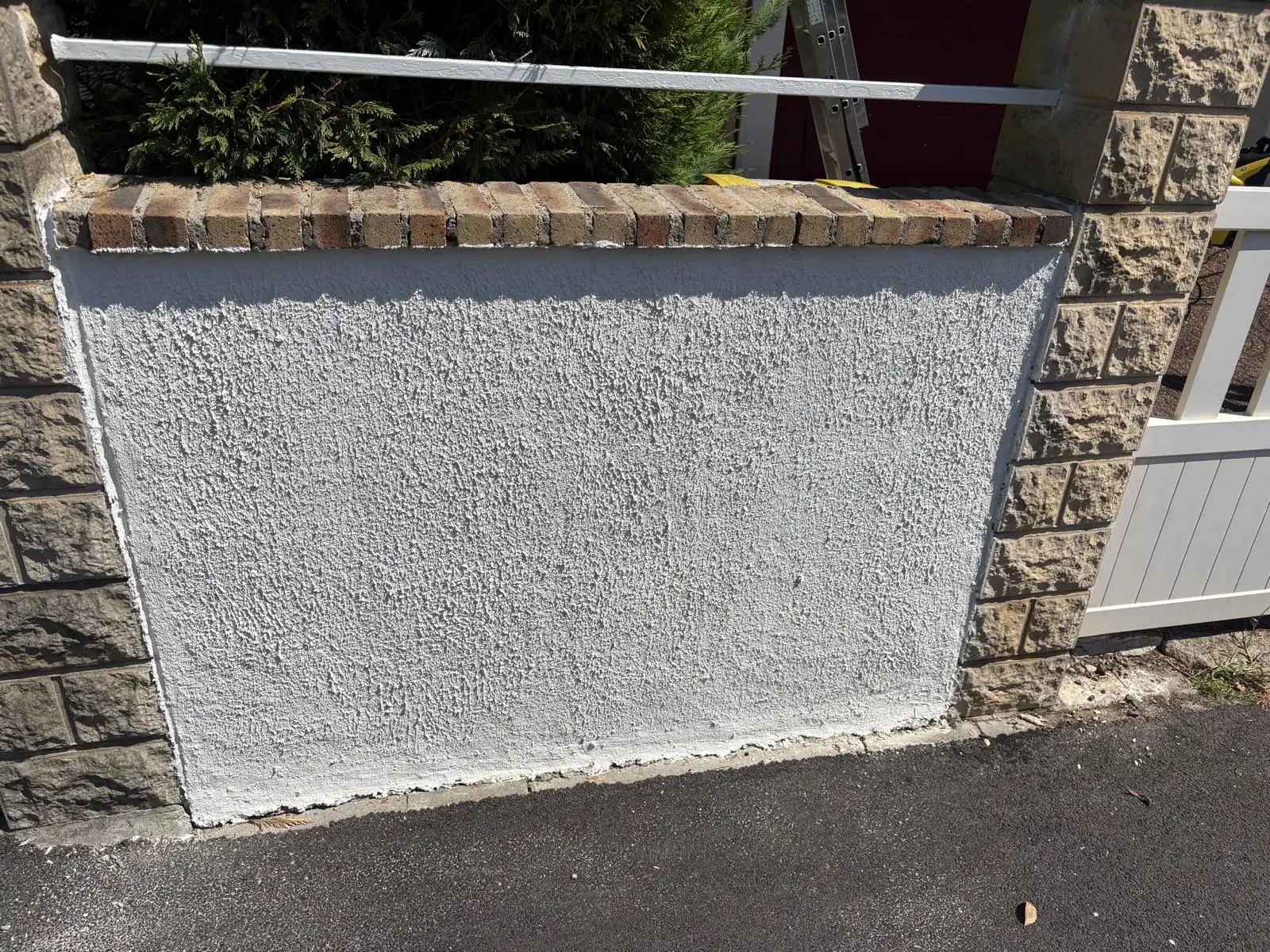 Muret après rénovation