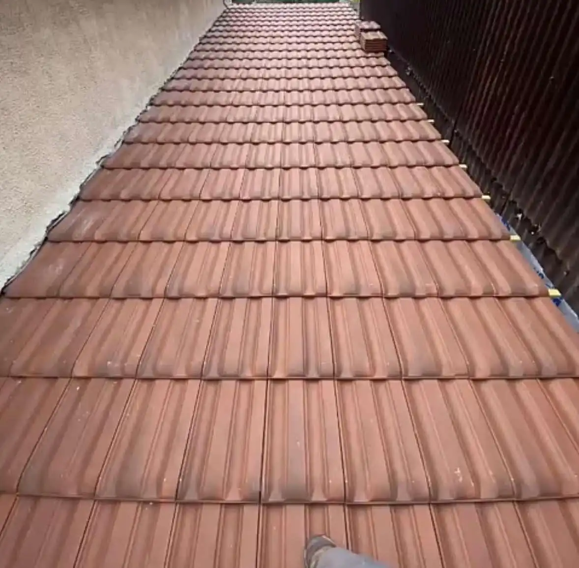 Chantier de rénovation de toiture finalisé